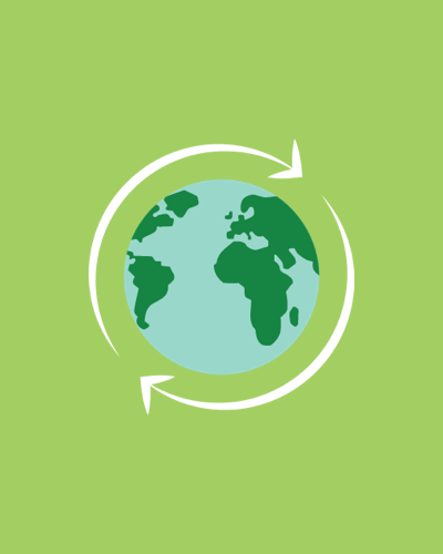Earth & recycling logo