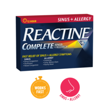 REACTINE® Complete Sinus + Allergy